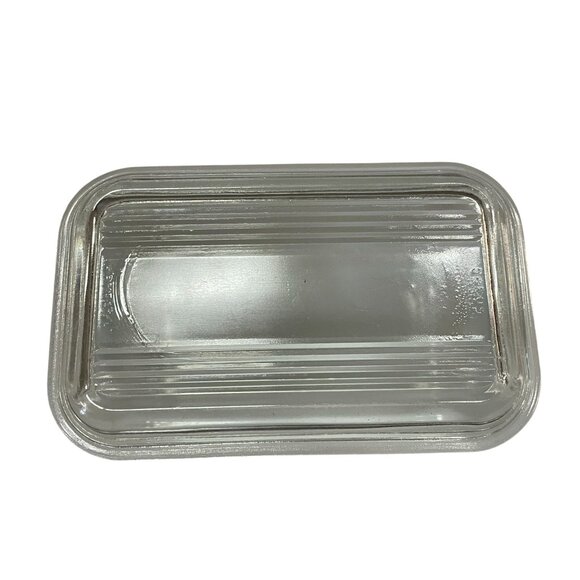 Pyrex Refrigerator Dish and Lid Used Butterprint Amish Rooster Rectangle - Picture 6 of 16